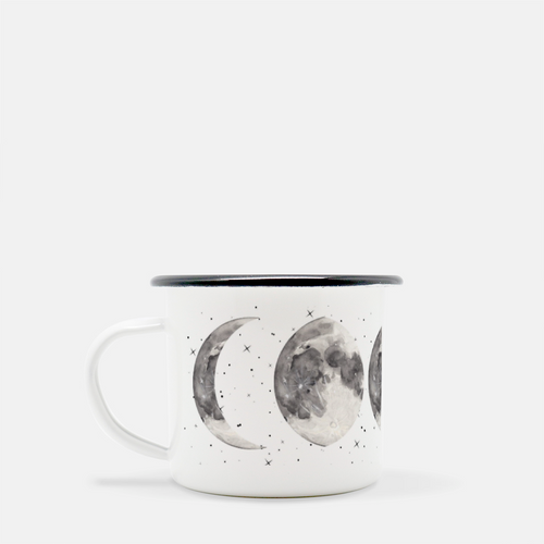 Watercolor Moon Phase Campfire Mug