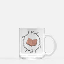 Load image into Gallery viewer, Social Bookworm Clear Coffee Mug