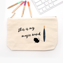 Load image into Gallery viewer, Magic Wand Canvas Pencil Case