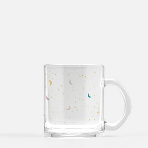 Moon & Stars Clear Coffee Mug