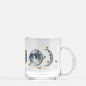 Moon Phase & Constellation Clear Coffee Mug